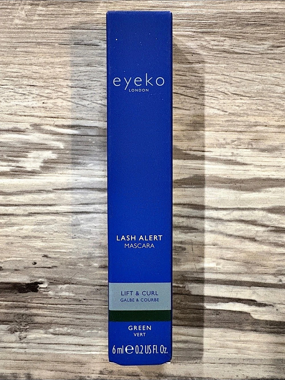 Eyeko Lash Alert Lift & Curl Mascara Green Mascara NWT